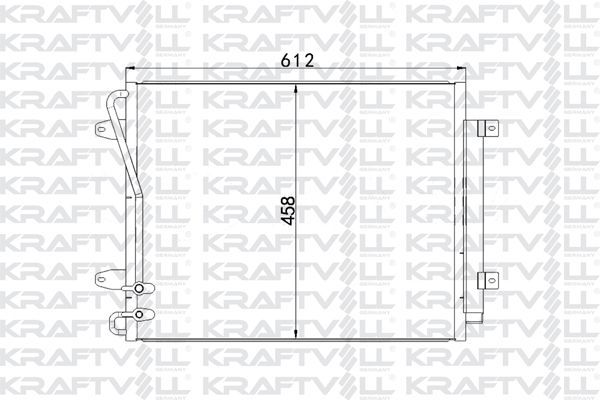 Klima Radyatörü  Volkswagen Passat CC (357)(05.2008->2011)  KRAFTVOLL 08060129