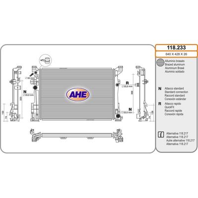 Su Radyatörü  Mercedes A -Serisi (BM 176)(06.2012->)  BEHR 8MK 376 924-011