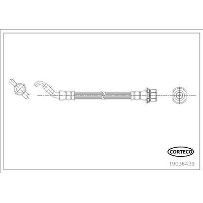 Fren Hortumu Arka Sağ veya Sol Toyota Auris (E15)(10.2006->)  MAHER 03942