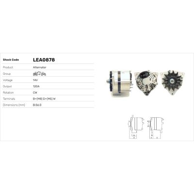 Alternatör  LUCAS ELEKTRIK LEA0878