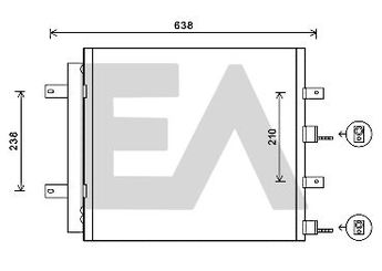 Klima Radyatörü  DELPHI CF20241  2R8319C600AD 2R8319C600AB XR828762 XR828837 XR853523 XR856373 8292010 0829.2010 8FC351304181 8FC 351 304-181