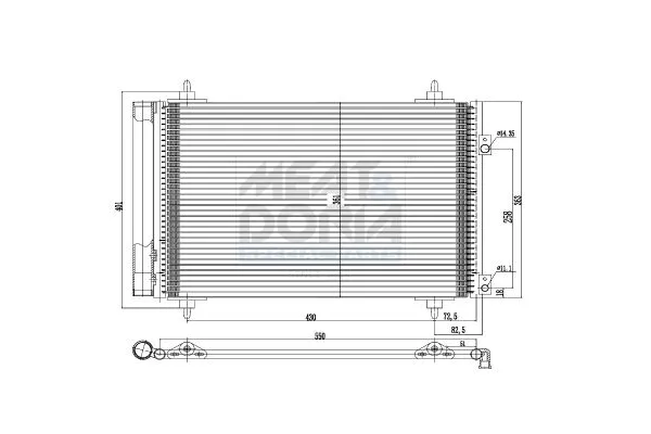 Klima Radyatörü  Peugeot 3008 (05.2009->)  MAHER 18873