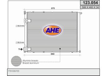 Su Radyatörü  KALE 0537372PA  7701035723 7701352201 7711135541 8660000485