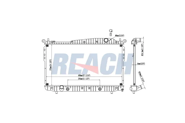 Su Radyatörü  Chevrolet Epica (2006->)  PSA ORJINAL 96887352