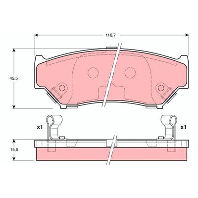 Fren Disk Balata Ön TRW GDB3182