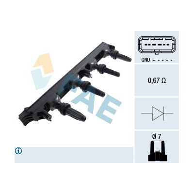 Ateşleme Bobini  CADIC 45011087