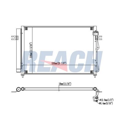 Klima Radyatörü  Hyundai Getz (TB)(2002->)  ORİS CHY100016