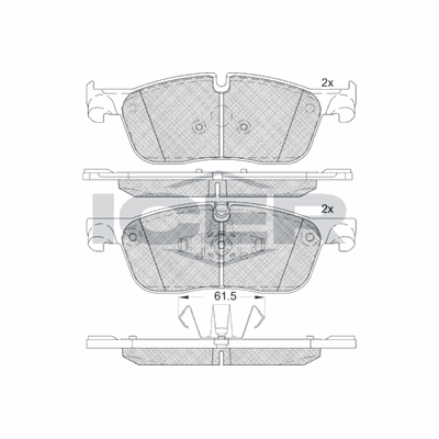 Fren Disk Balata Ön Jaguar E-Pace (07.2017->)  AYD 60462B