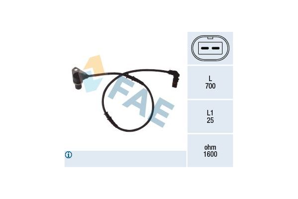 Abs Sensörü Ön Sağ FAE 78073