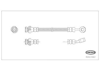 Fren Hortumu Arka Sağ CORTECO 49423861  587372E300 587372E350