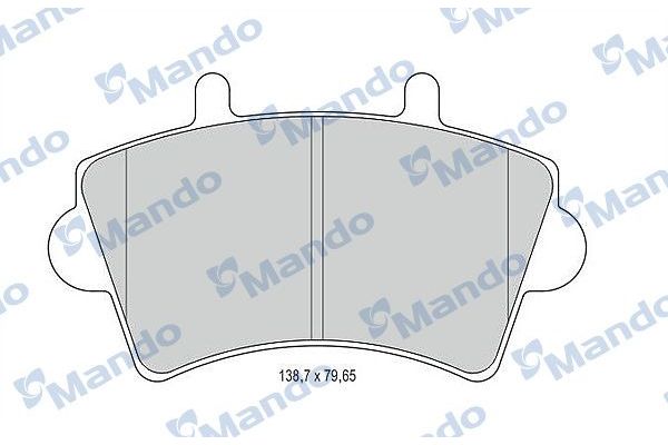Fren Disk Balata Ön Nissan Interstar (X70)(09.2002->)  MANDO MBF015025