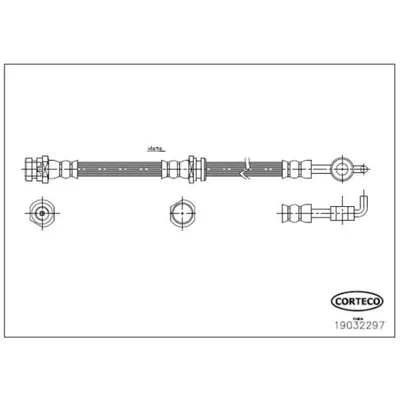 Fren Hortumu Ön Sağ veya Sol Mazda 323 C/F/P/S Sedan (BA)(01.1997->)  MGA 51237