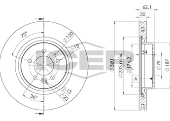 Fren Disk Ayna Ön Sağ ve Sol FROW 391.1101.014  SDB000624