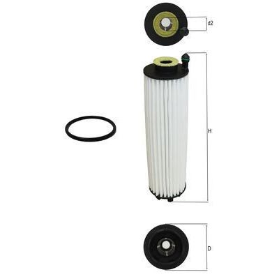 Yağ Filtresi  Mercedes GLC -Serisi (BM 254)(06.2022->)  MAHLE OX 1366D