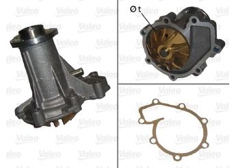 Devirdaim Su Pompası  VALEO 506671  A6052000820 6052000120 6052000320 6052000520 6052000820 A6052000520