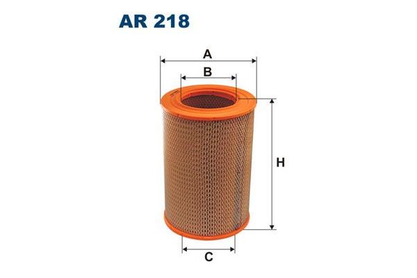Hava Filtresi  Mercedes SL/SLC (BM 107)(08.1973->1989)  FILTRON AR 218