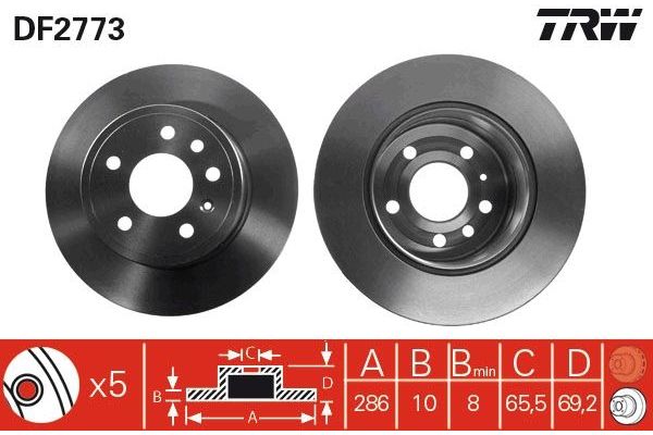 Fren Disk Ayna Arka Sağ ve Sol Saab 9-5 Combi (1999->2001)  OPEL ORJINAL 93182293
