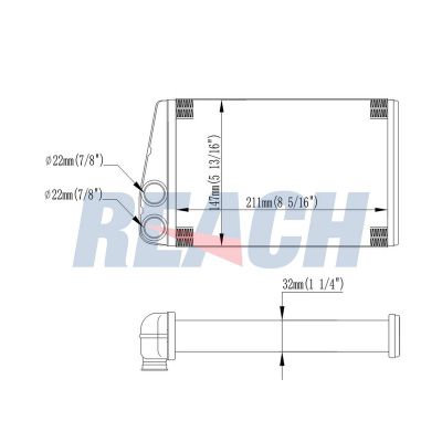 Kalorifer Radyatörü  Renault Megane II Coupe / Cabrio (09.2003->)  BSG 75-530-011