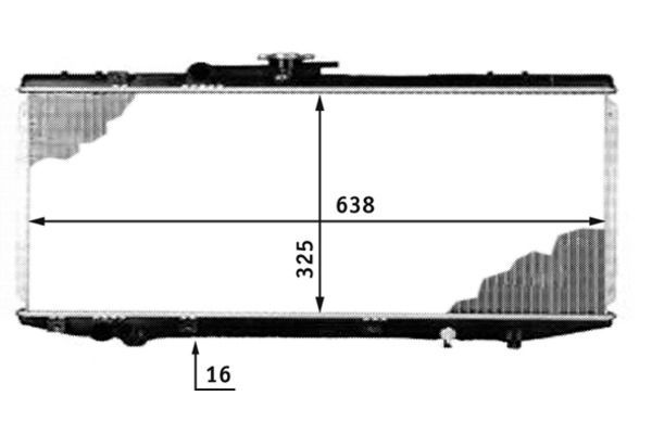 Su Radyatörü  Audi 80 (811/813)(08.1978->)  MAHLE CR 536 000S