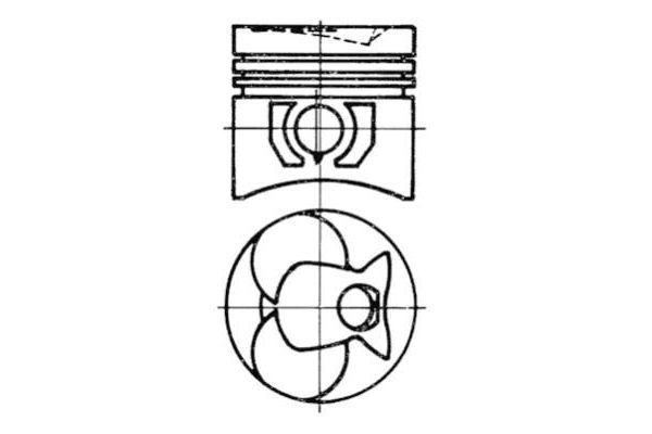 Piston (90.90MM-STD)   KOLBENSCHMIDT 93444600