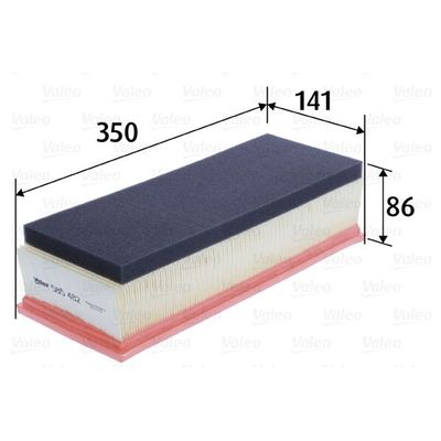 Hava Filtresi  Citroen C6 (09.2005->)  VALEO 585482
