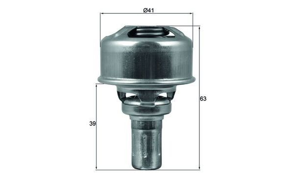 Termostat  Renault R 19 Chamade 4 Kapı (L53)(06.1989->)  MAHLE TX 174 86
