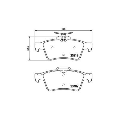 Fren Disk Balata Arka Peugeot 508 (10.2010->)  MAGNETI MARELLI 363700461110