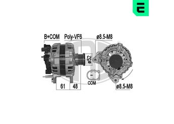 Alternatör  ERA 209571  4L903023K 04L903023K 4L903023KX 04L903023KX 4L903023L 04L903023L 4L903023LX 04L903023LX 4L903024T 04L903024T 4L903024TX 04L903024TX