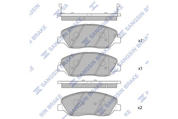 Fren Disk Balata Ön Hyundai Grand Santa Fe (NC)(2013->)  SANGSIN SP1246
