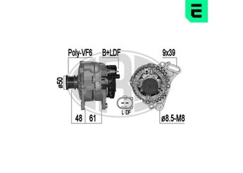 Alternatör  ERA 209379A  45903023D 045 903 023 D