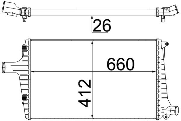 Turbo Radyatörü  Audi A6 Sedan (4B2)(04.1997->)  MAHLE CI 335 000S