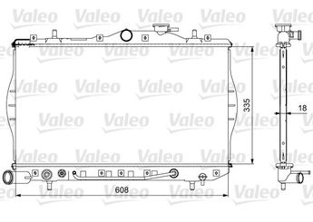 Su Radyatörü  VALEO 734956  2531022050 25310-22050 2531022070 25310-22070 2531022B00 25310-22B00 2531022250 25310-22250 2531022255 25310-22255