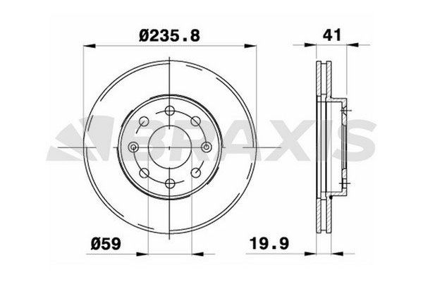 Fren Disk Ayna Ön Sağ ve Sol Chevrolet Spark (2009->)  BRAXIS AE0089