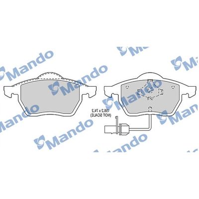 Fren Disk Balata Ön Volkswagen Passat (3B2)(10.1996->2000)  MANDO MBF015143