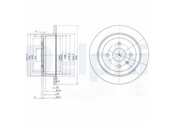 Fren Disk Ayna Arka Sağ ve Sol DELPHI BG3615  96549630 24535045 96312560