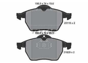 Fren Disk Balata Ön TEXTAR 2311502  1605036 9195146 9198688 09198688 1605912 1605966 1777990 90512037 93191802 12759808 4478254 4778254 5124078 93192996 90544439