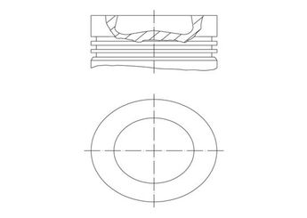 Piston (79.50MM-STD)   KING PISTON 18-7092090  4L107065E 4L107065D 04L107065E 04L 107 065 E