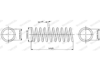 Helezon Yayı Ön RENAULT ORJINAL 540105167R  540105167R 54 01 051 67R