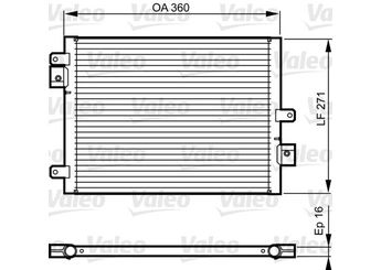 Klima Radyatörü  VALEO 814167  99657311103 99657311102 996 573 111 02 996 573 111 03 99757391102 997 573 911 02 99757311102