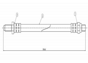 Fren Hortumu Ön Sağ veya Sol CAVO C900 016A  RTC3386