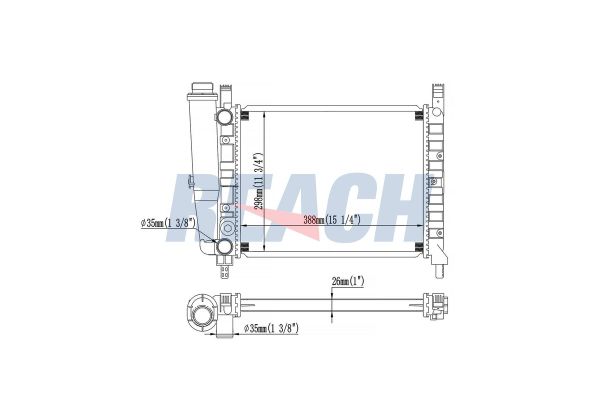 Su Radyatörü  Fiat Uno (146)(08.1983->)  VEKA 16-3569B