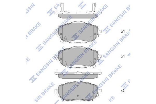 Fren Disk Balata Ön Toyota Auris / Auris Hybrid (E18)(10.2012->)  SANGSIN SP1700