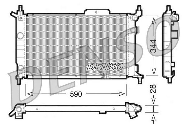 Su Radyatörü  DENSO DRM20015