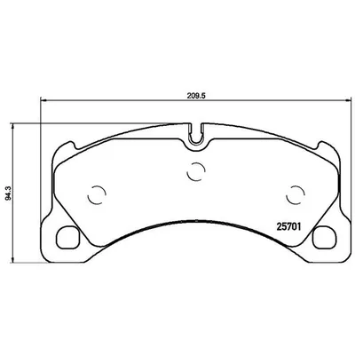 Fren Disk Balata Ön Porsche Panamera (Typ 971)(2016->)  MAGNETI MARELLI 363700465033