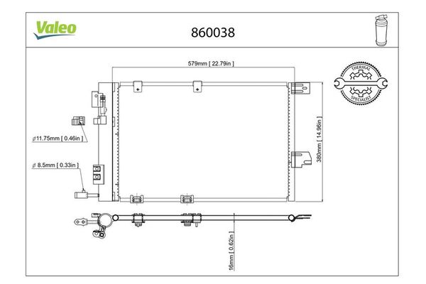 Klima Radyatörü  VALEO 860038