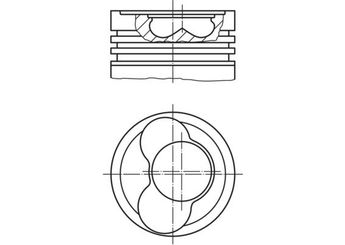 Piston (80.01MM-0.50)  MAHLE 030 65 12  038107101FC 038107101FC 038107101FC 038107101FC 038107065GD
