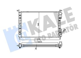 Su Radyatörü  KALE 120600  BFR501026 8603244  8603244 46417050