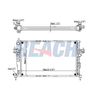 Su Radyatörü  Opel Corsa C (2000->)  MANDO HC253104H100