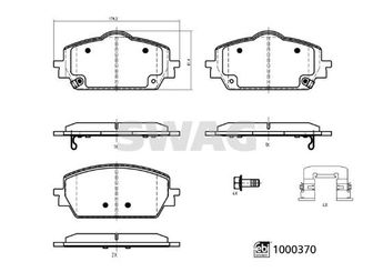 Fren Disk Balata Ön SWAG 33 11 3647  8892819125