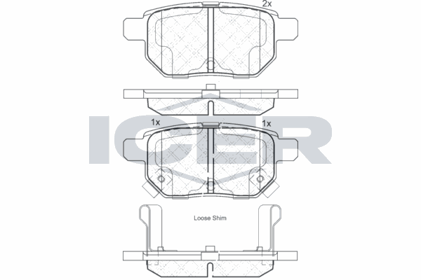 Fren Disk Balata Arka Toyota Verso-S (NLP1/NSP1)(2010->)  KALE BALATA 24610 143 05 ANS KD13